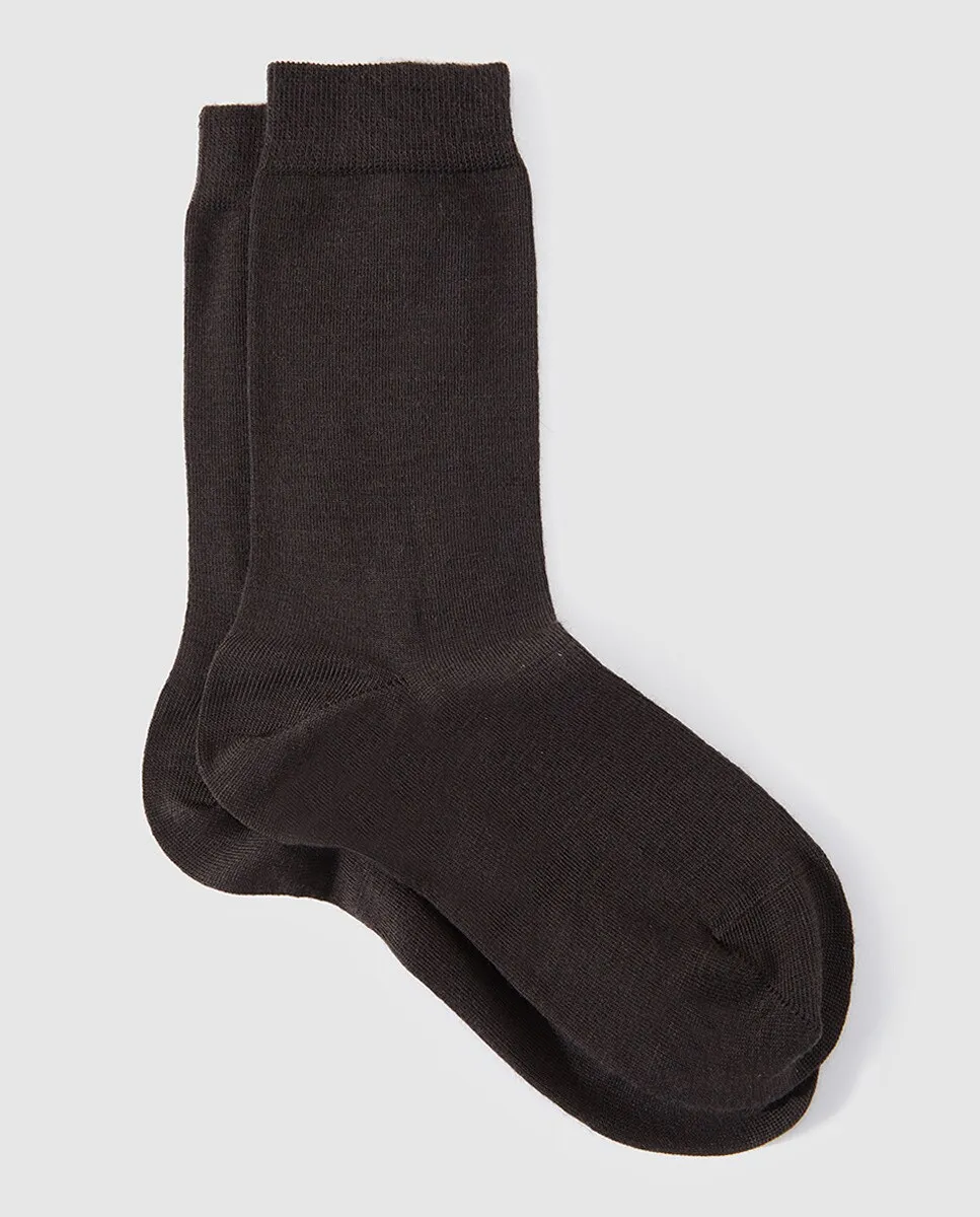 

Женские носки Falke из шерсти и хлопка, коричневый