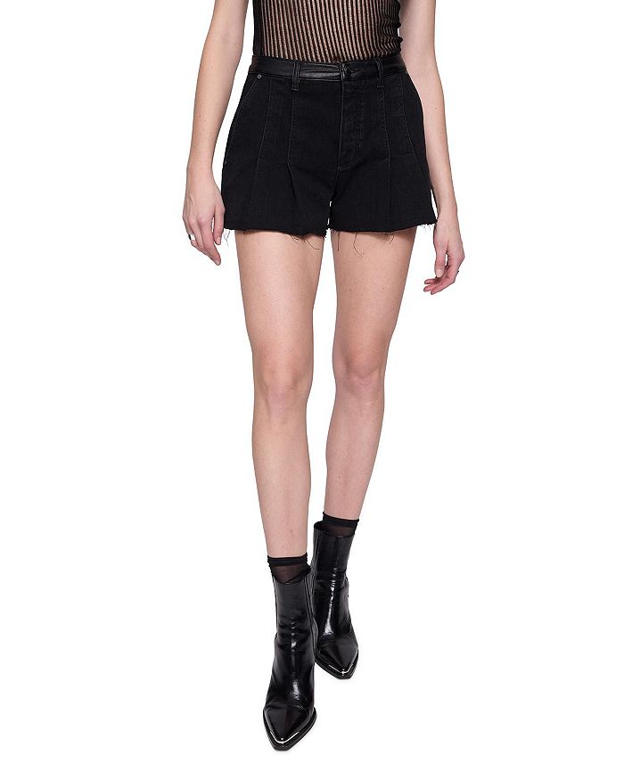 

Брюки-юбка Brooke из денима Rebecca Minkoff, черный