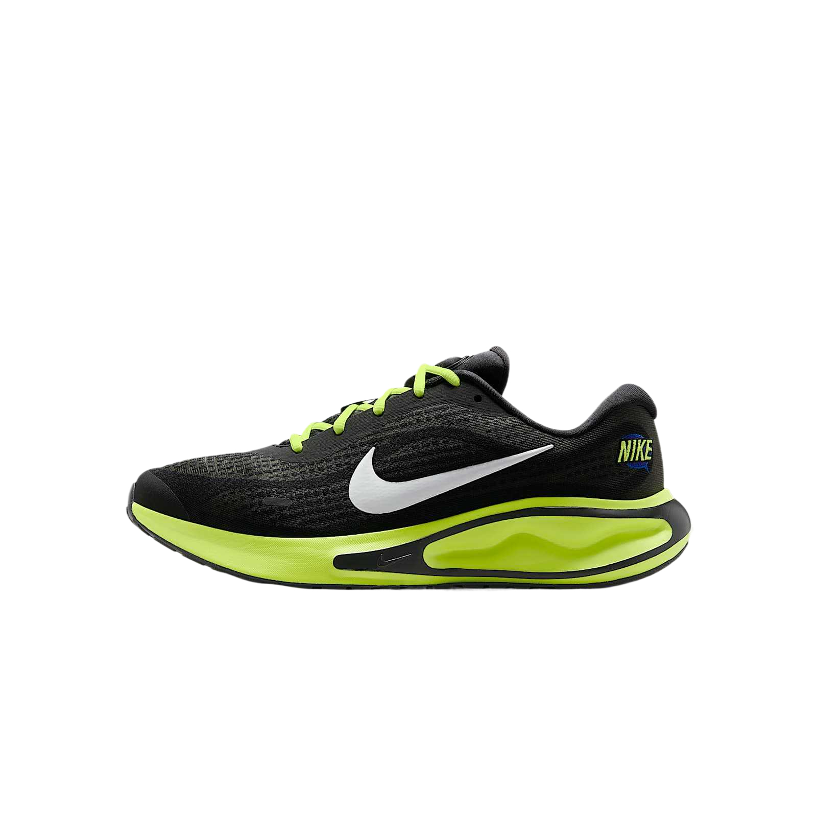 

Nike Кроссовки для бега Journey Run с низким верхом, нескользящие и дышащие, мужские, черно-зеленые