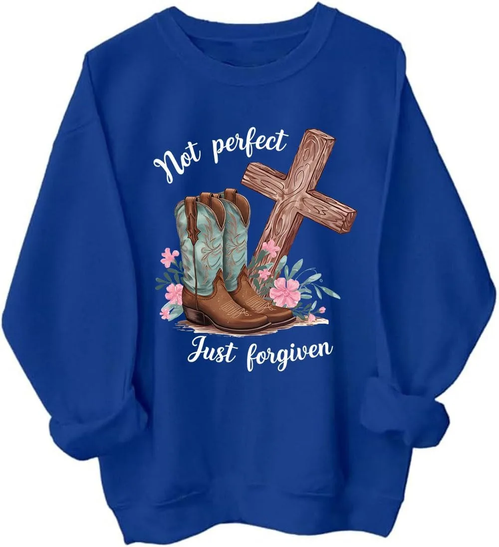 

Толстовка Not Perfect Just Forgiven, худи Forgiven KALRUP