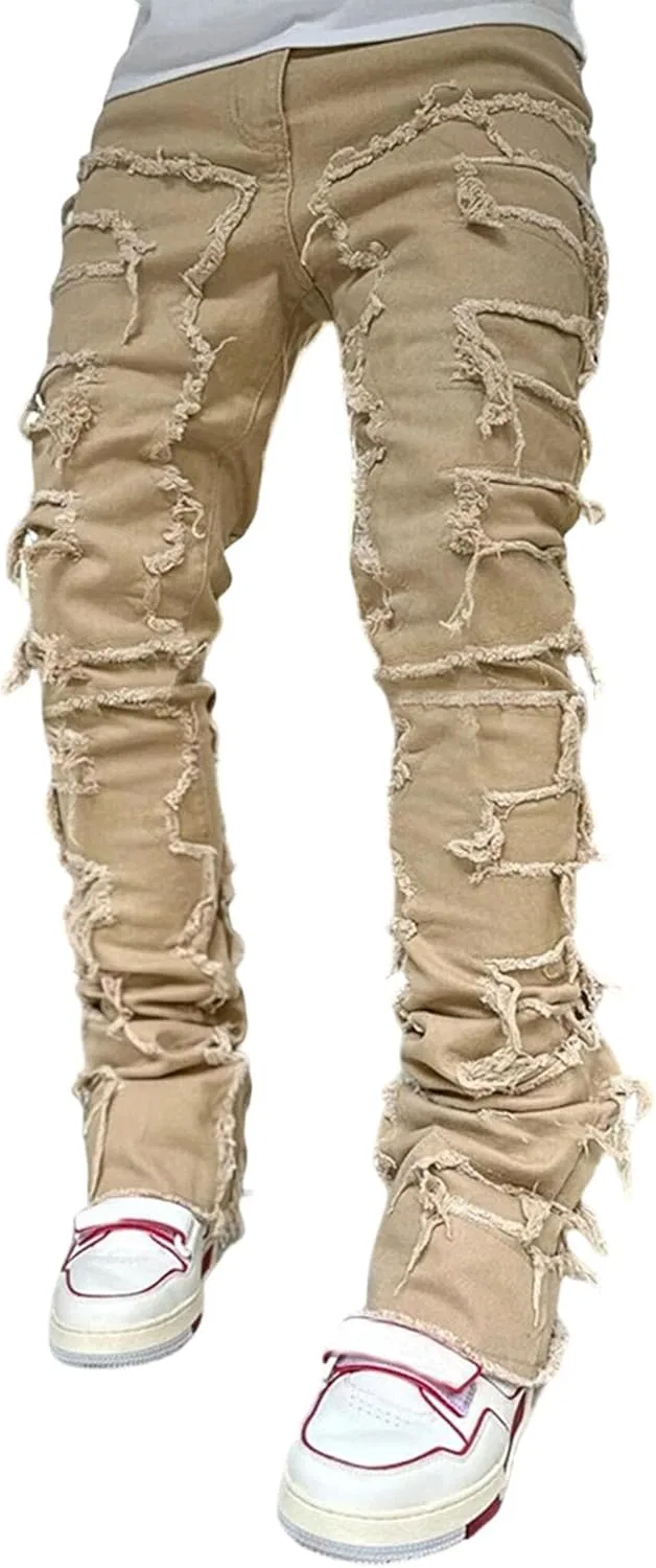 Джинсы с высокой посадкой, прямые, Khaki