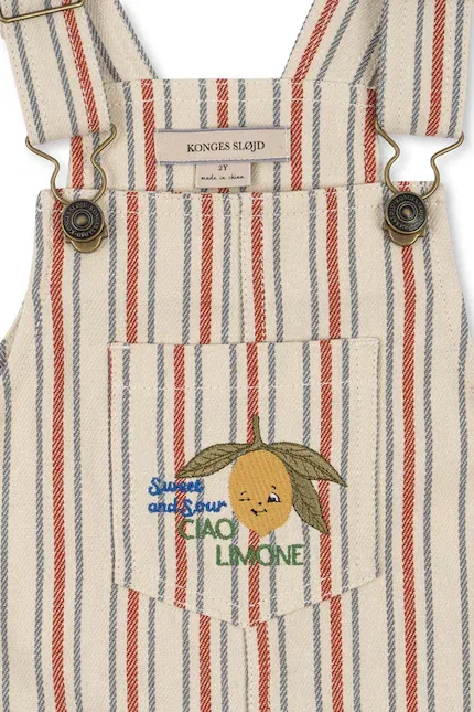 Комбинезон детский в полоску FRANKIE OVERALL Konges Sløjd, мультиколор — фото 4