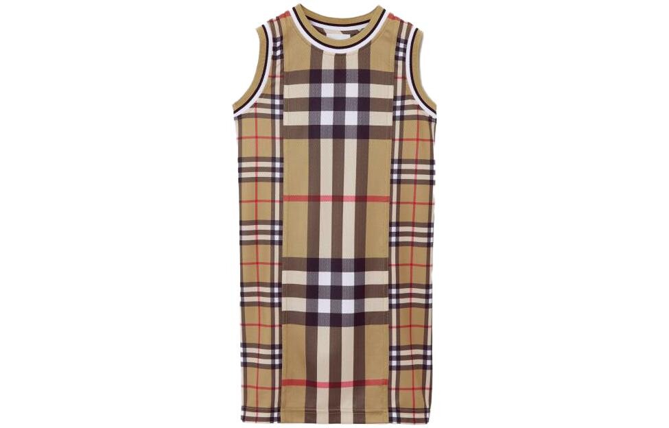 

Детское платье Burberry Kids, цвет Khaki
