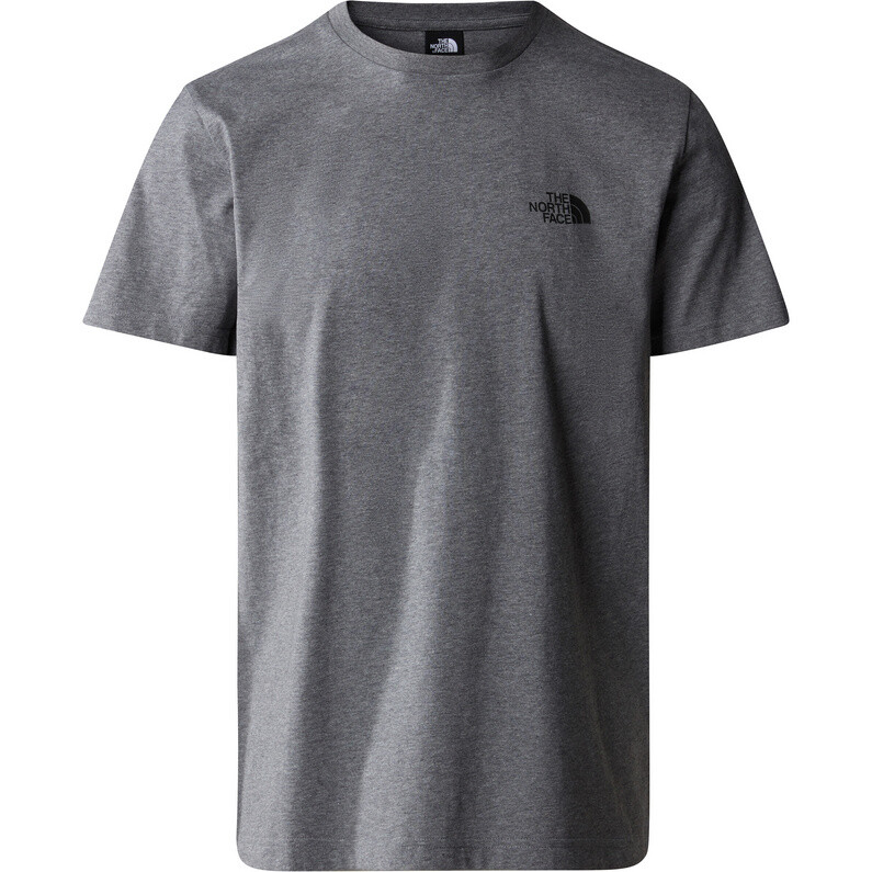 

Мужская простая футболка с куполом The North Face, серый