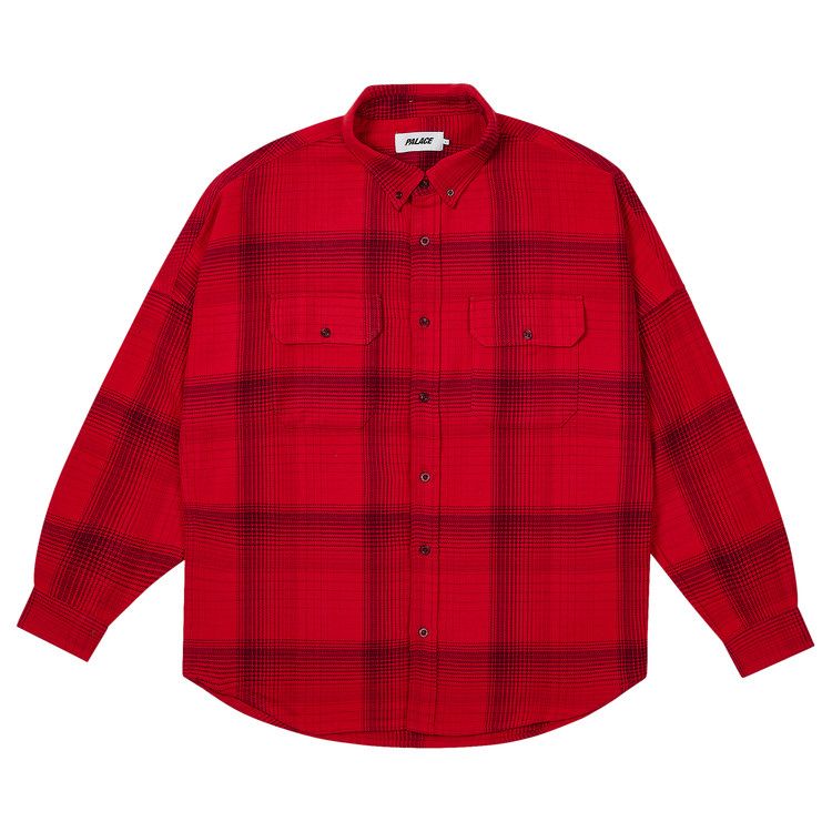 

Рубашка Palace Brushed Flannel Drop Shoulder Shirt, Red