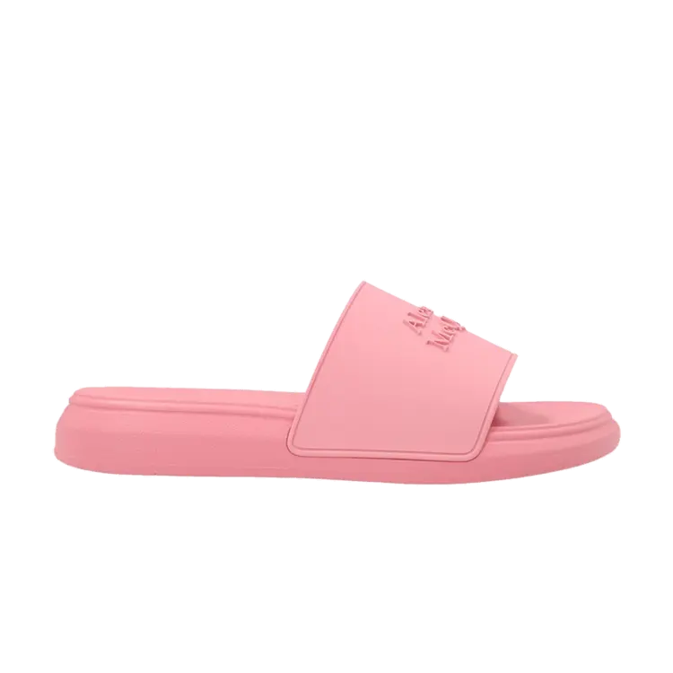 Шлепанцы Alexander McQueen Wmns Logo Slides, Pastel Pink