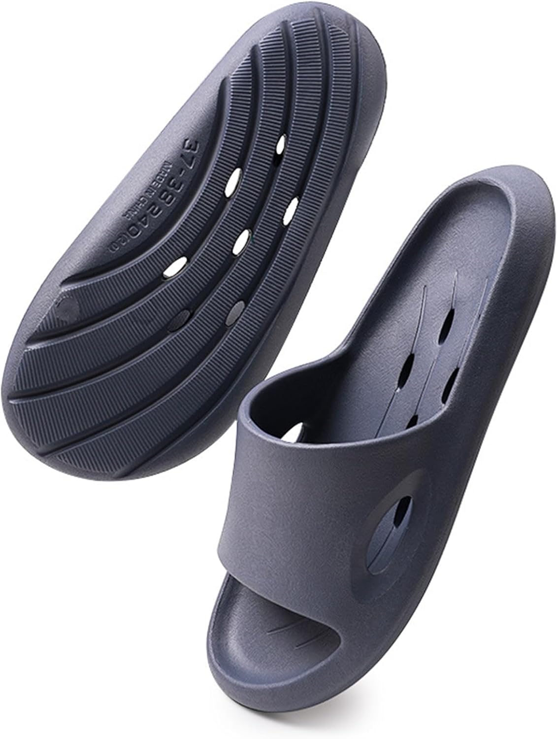 

Душевые тапочки, быстро сохнущие, противоскользящие, для мужчин и женщин, быстро сохнущие, противоскользящие, домашние шлепанцы, для общежитий, спортзала, бассейна, спа, кемпинга, пляжа Kattmas, темно-синий