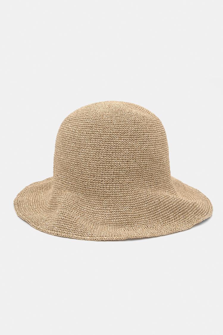 

Шляпа-Ведро в деревенском стиле Pull And Bear, бежевый
