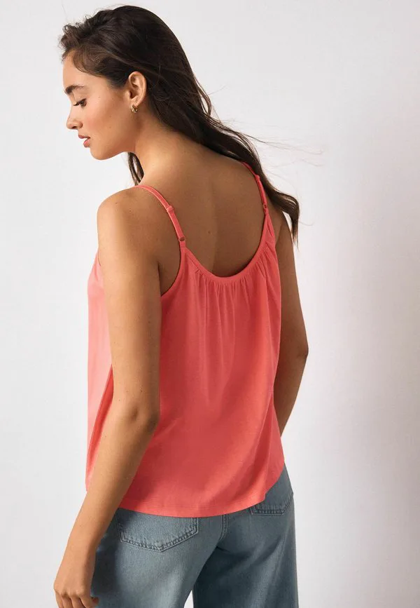 Свободный топ на бретелях, прямого кроя Next, Bright Pink — фото 2