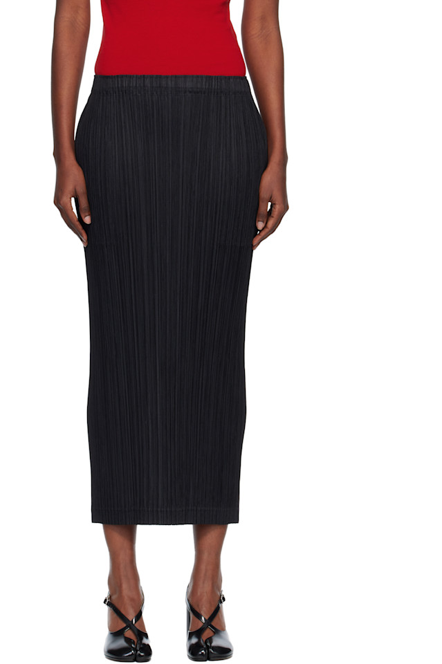 

Более толстая макси-юбка 1 Pleats Please Issey Miyake, черный