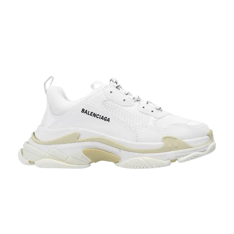 

Кроссовки Balenciaga Triple S Sneaker 'White Tan' 2020, белый