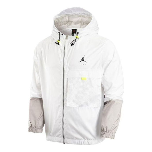 

Куртка Men's Air Jordan Colorblock Zipper Hooded Jacket Autumn White, мультиколор