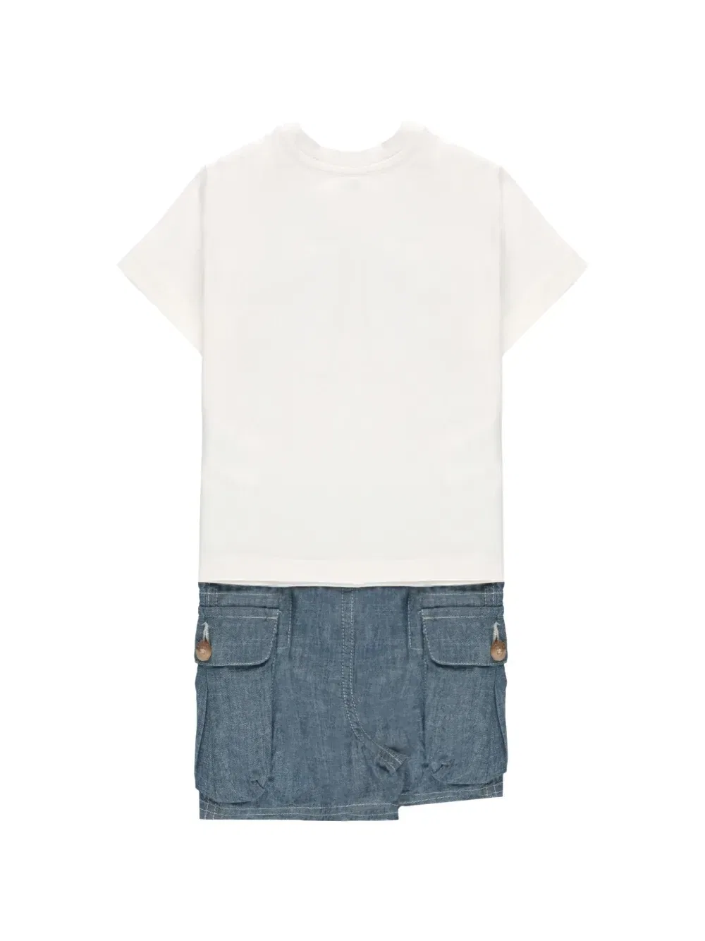 Платье-карго с нашивкой-логотипом Polo Ralph Lauren Kids, белый — фото 2