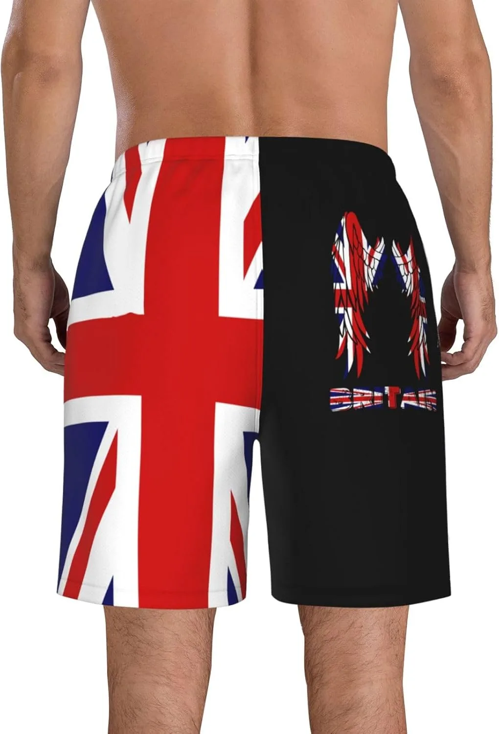 Мужские плавки Wings Britain Flag Board Shorts Swim Trunks Generic, белый — фото 4