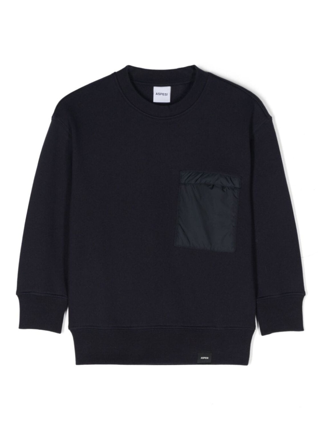 

Aspesi Kids толстовка с нашивкой-логотипом, синий