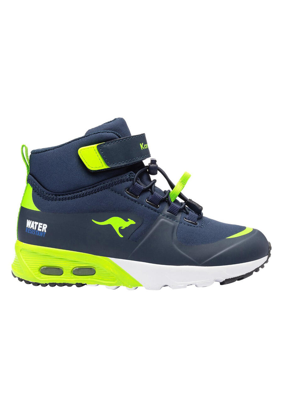 Детские кроссовки KangaROOS KX-Hydro High-Top Unisex, водонепроницаемые, 18598, синие/зелёные — фото 2