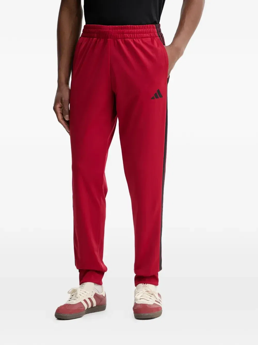 Спортивный костюм с полосками Adidas, красный