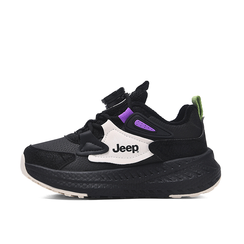

Jeep Детские хлопковые кроссовки Black Beige Kids'