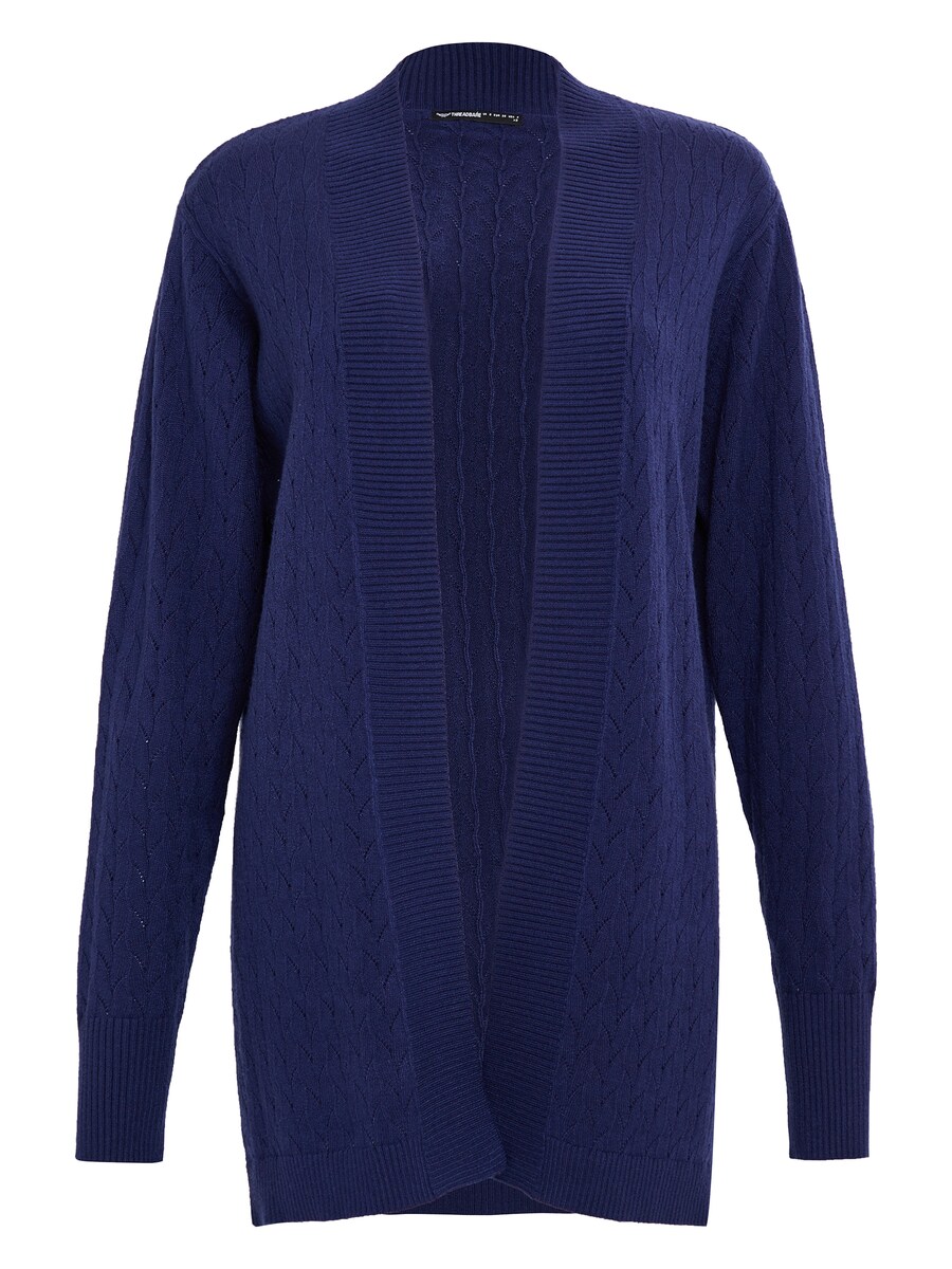 

Вязаный кардиган Threadbare Napier, темно-синий