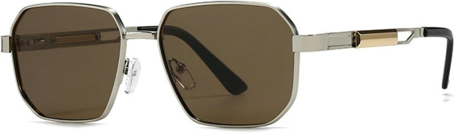 

Солнцезащитные очки Willochra в ретро-стиле с золотистой металлической оправой, поляризованные, квадратной формы, для женщин и мужчин, модные, с узким градиентом, защита от ультрафиолета UV400, C5