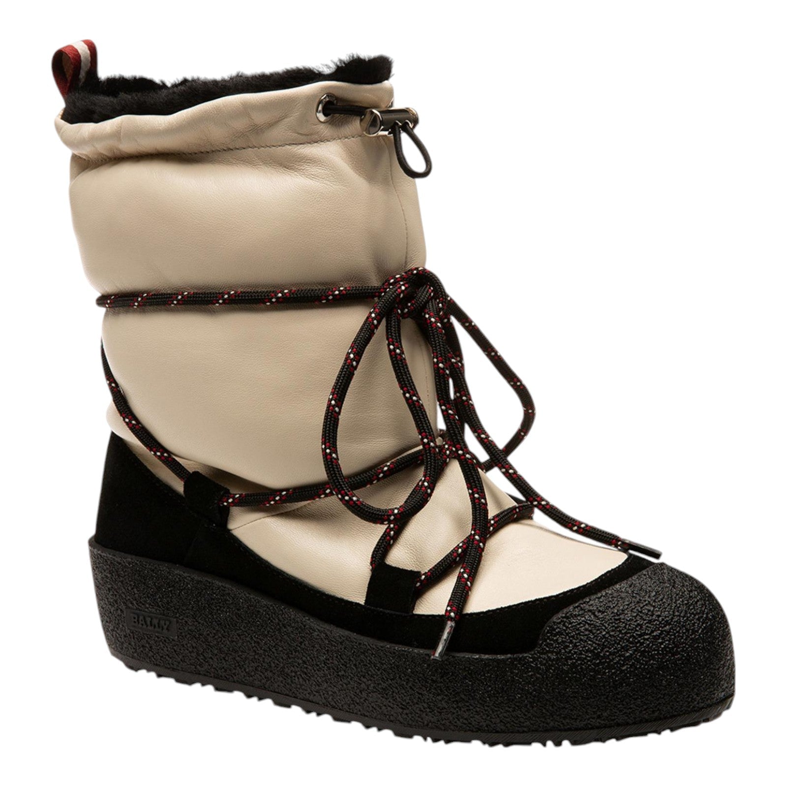 Bally Candye 6228429 Женские зимние ботинки из костяной ягнячьей кожи наппа, Bone