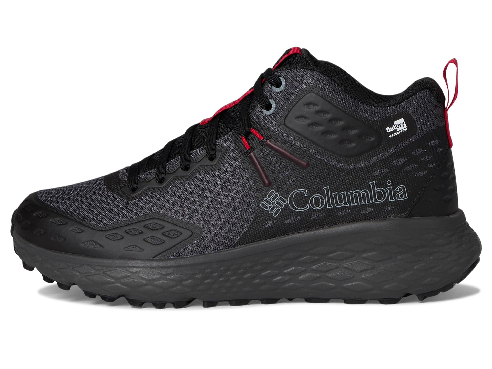 Кроссовки Columbia Konos TRS Outdry Mid, цвет Dark Grey/Mountain Red — фото 4