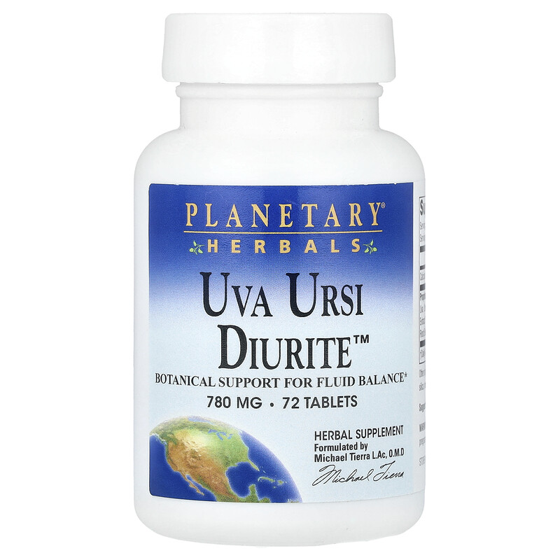 

Planetary Herbals, Uva Ursi Diurite , 72 таблетки