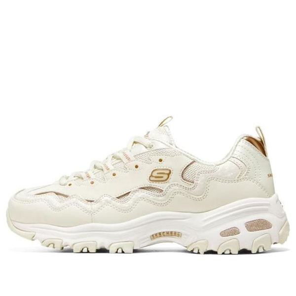 Кроссовки (WMNS) Skechers D'lites 1.0 Marathon Running Shoes 'Beige White', бежевый