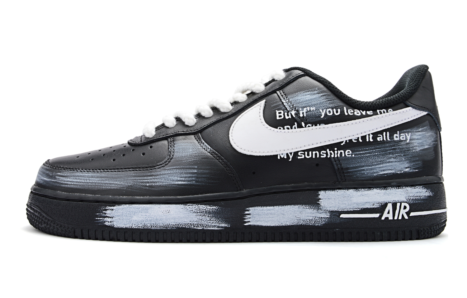 

Кроссовки Nike Air Force 1 с амортизацией, износостойкие низкие скейтерские унисекс черно-белые, цвет Black White