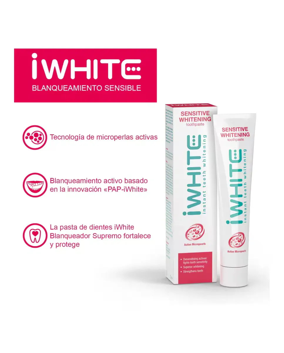 Отбеливающая зубная паста для чувствительных зубов Iwhite — фото 3