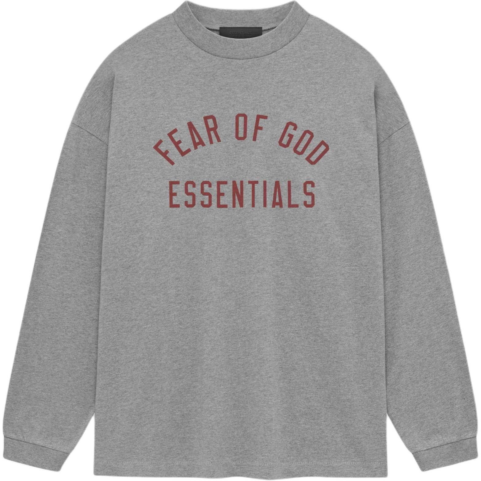 

Jersey Long Sleeve Tee Fear Of God Essentials, серый