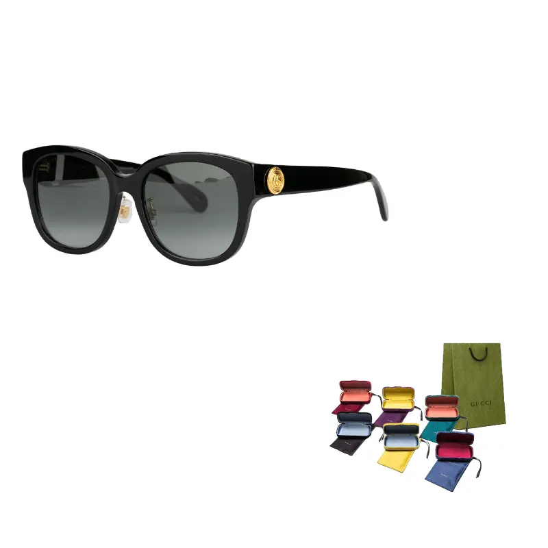 

GUCCI Ацетатные солнцезащитные очки неправильной формы унисекс черные, Black