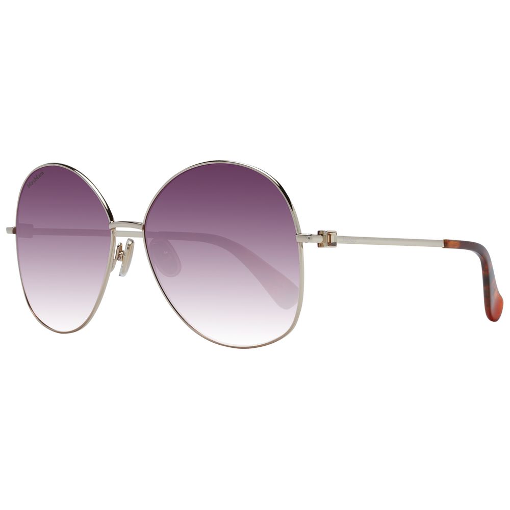 

Золотые женские солнцезащитные очки Max Mara