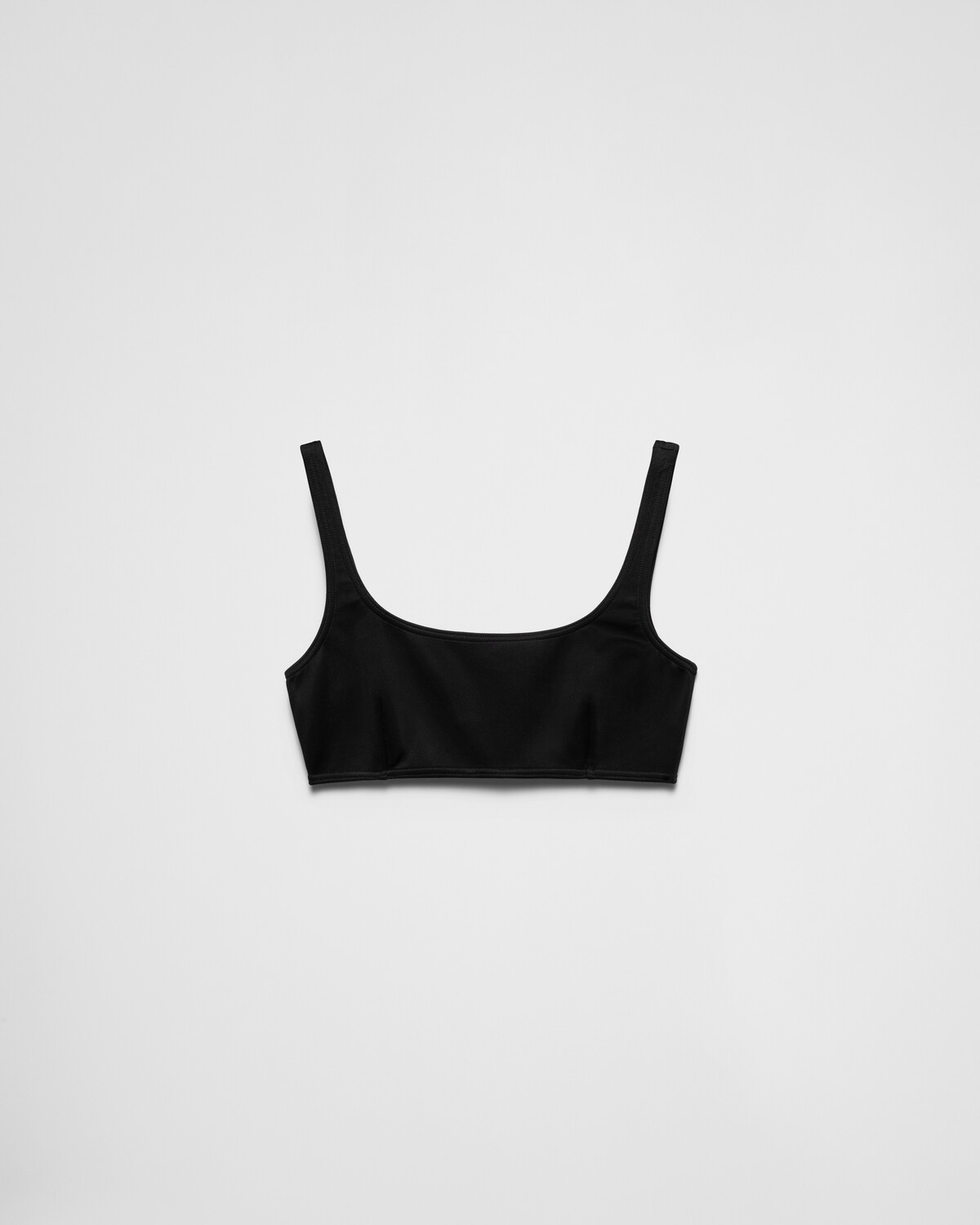 

Бикини-топ из интерлока Prada, черный