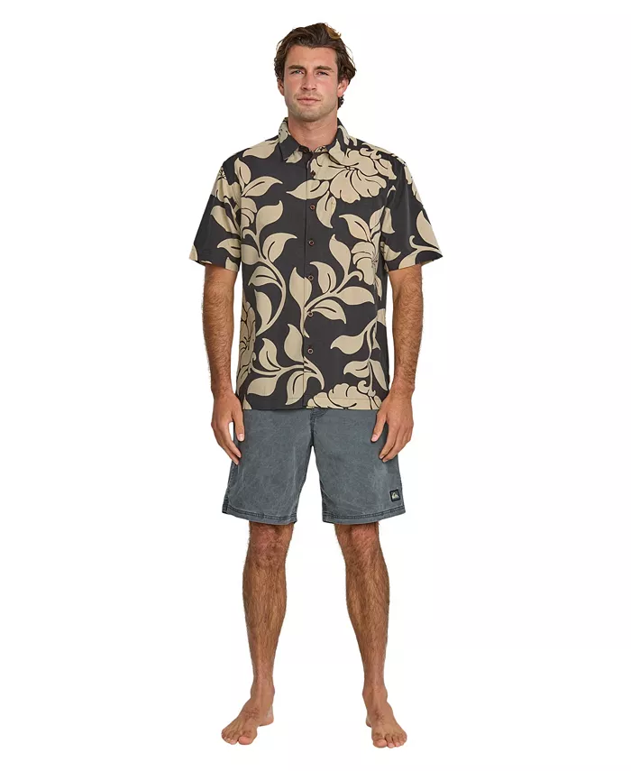 

Quiksilver Мужская рубашка All Time Pareo из ткани Quiksilver Waterman, черный