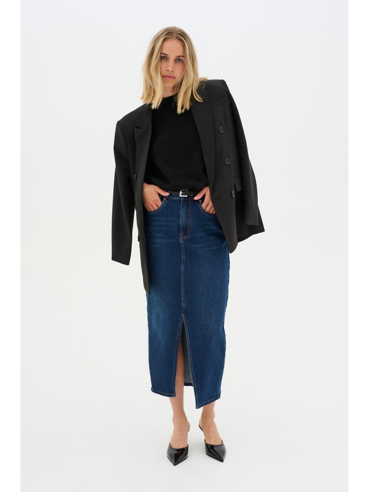 

Юбка длиной до колена My Essential Wardrobe, цвет dark blue wash