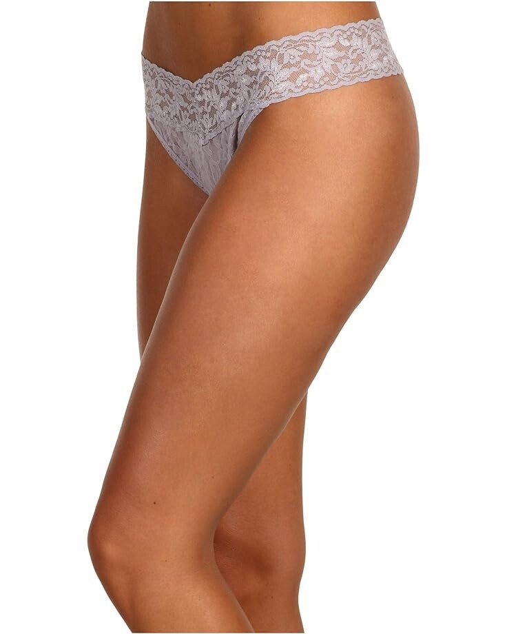 

Стринги Hanky Panky Signature Lace Original Rise Thong, цвет Steel/Stealth Gray/Stealth Gray