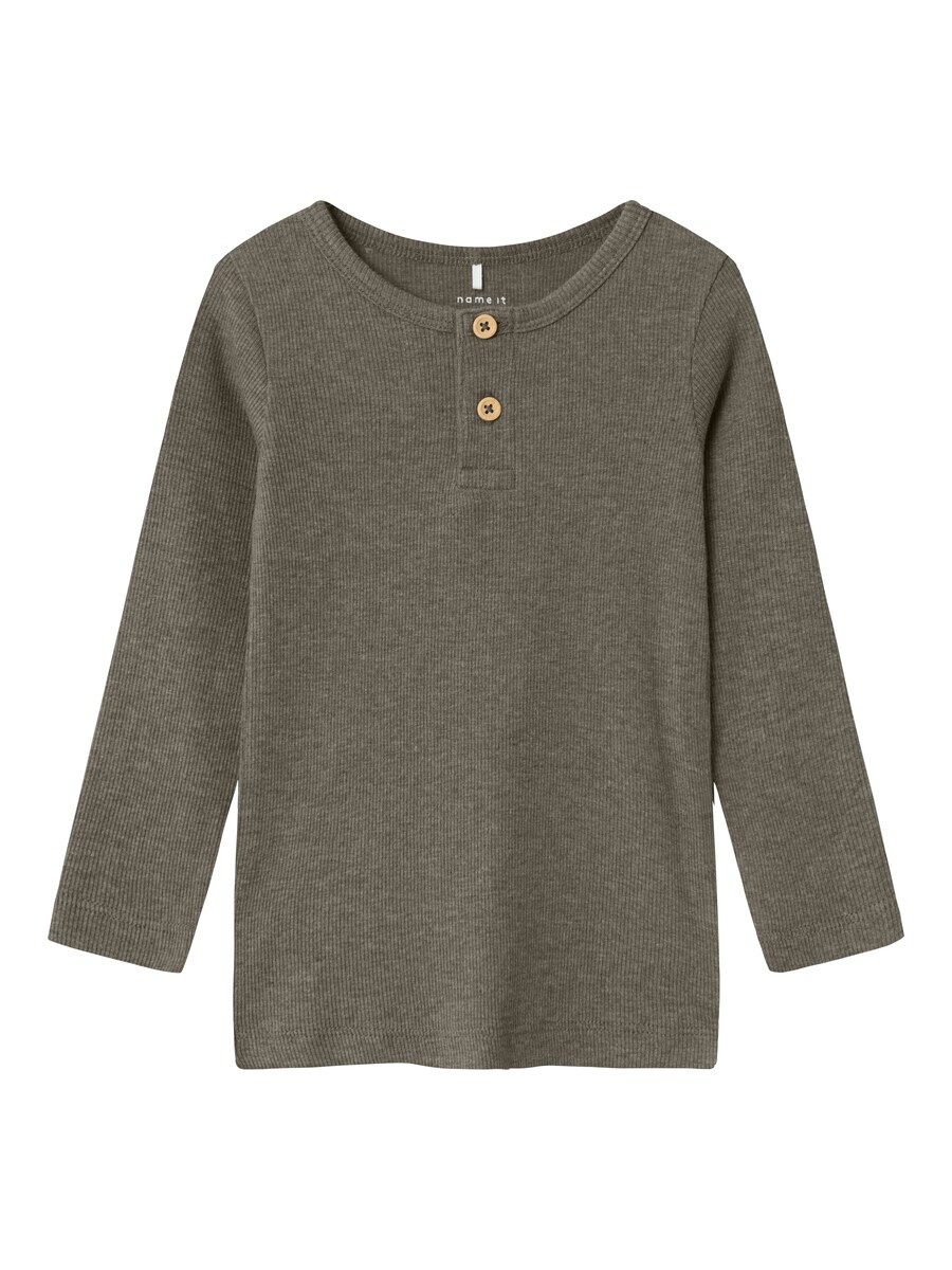 

Лонгслив NAME IT Shirt NMMKAB, цвет mottled brown
