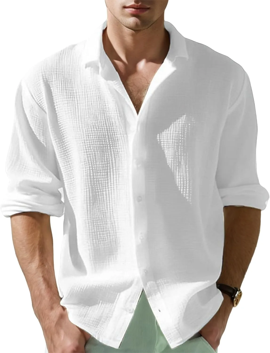 

Футболка Waffle для мужчин с длинным рукавом Thatrich