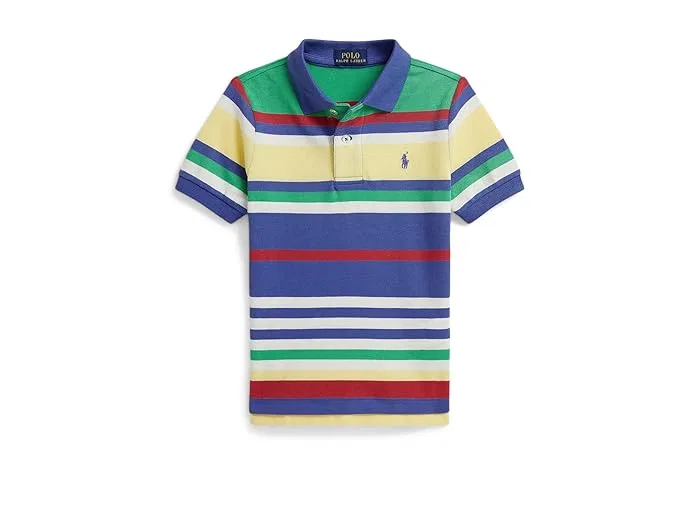 Футболка поло с полосками хлопок Polo Ralph Lauren Kids, Old Royal Multi