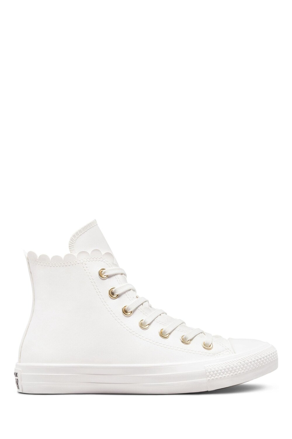 Высокие спортивные кроссовки с отделкой ракушкой Converse, белый — фото 3