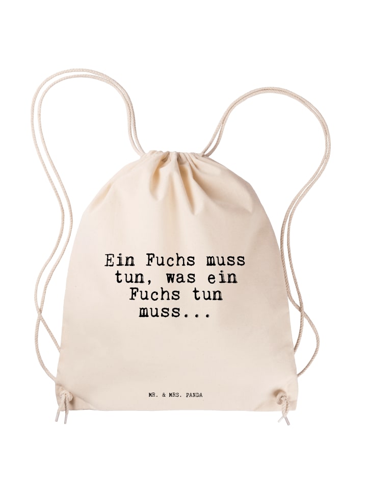 

Спортивная сумка. Лиса имеет отношение... к поговорке в сливках. Mr. & Mrs. Panda