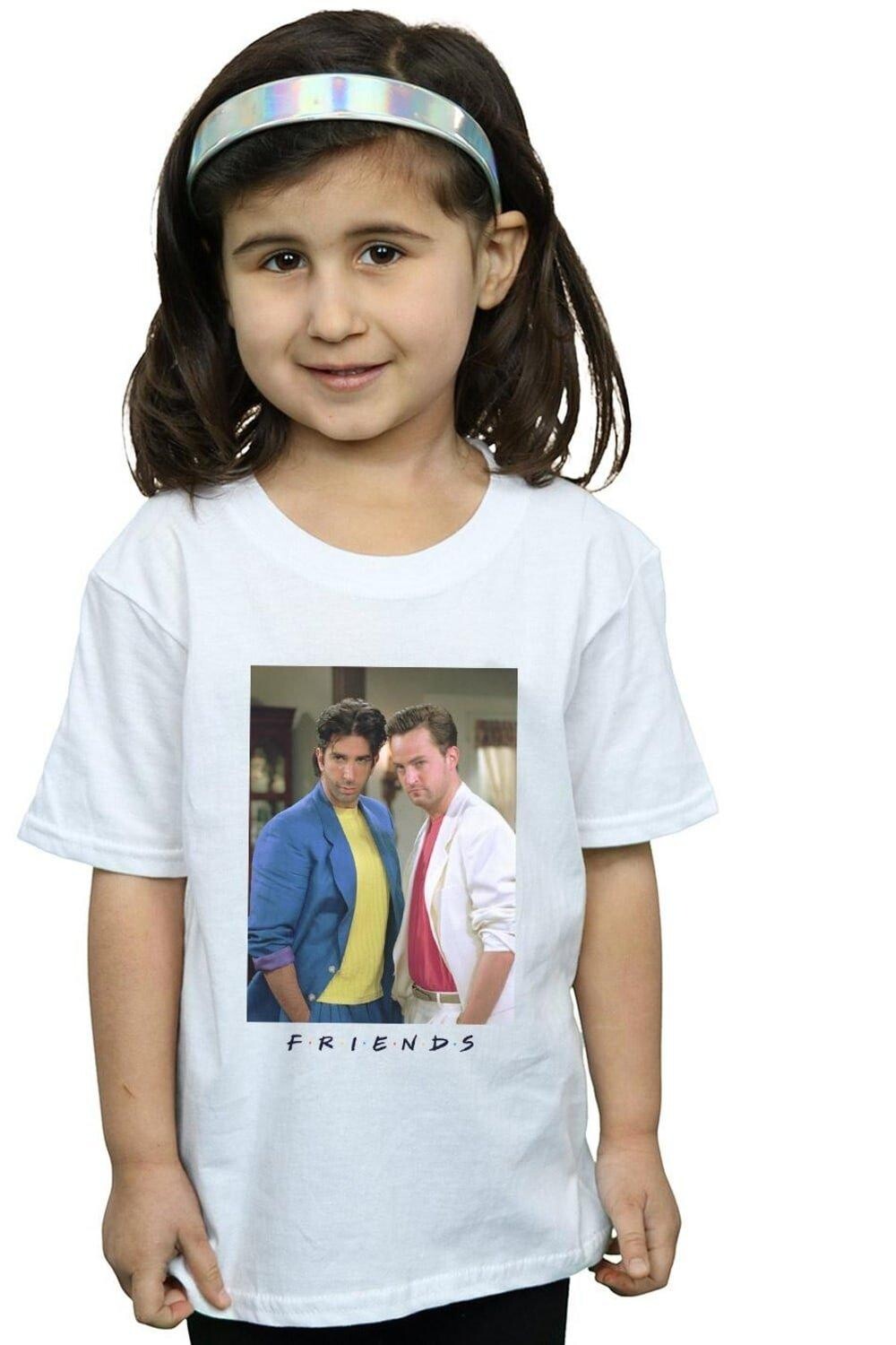 

Хлопковая футболка Ross And Chandler College Friends, белый, Серый, Хлопковая футболка Ross And Chandler College Friends, белый