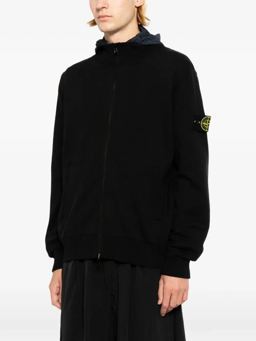 Двусторонняя куртка на молнии Stone Island, черный — фото 2