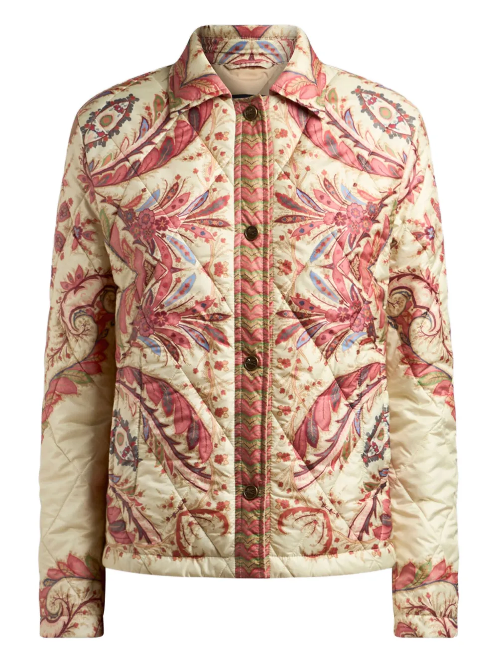 

Стеганая куртка с узором пейсли ETRO, розовый