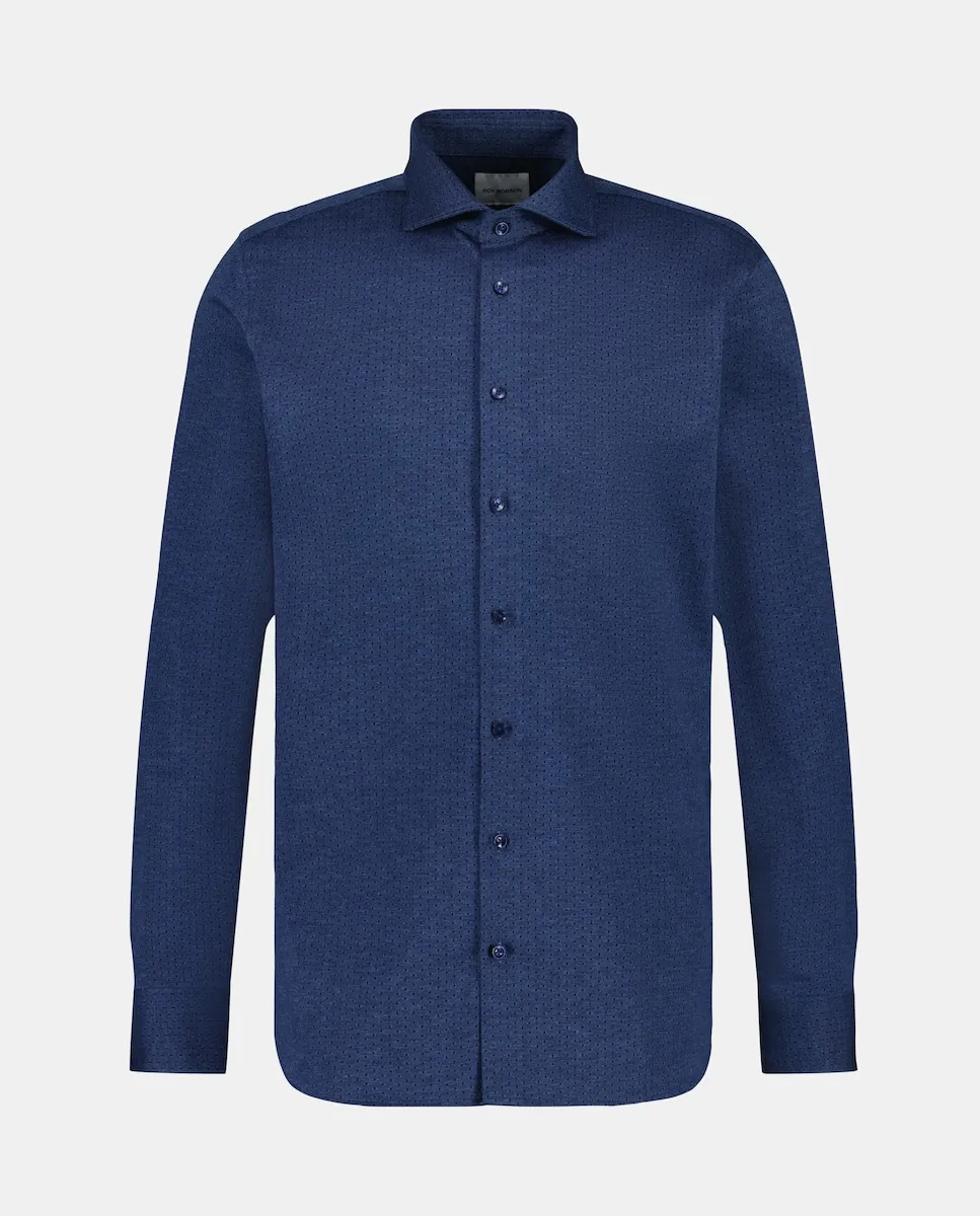 

Мужская повседневная хлопковая рубашка Roy Robson, темно-синий