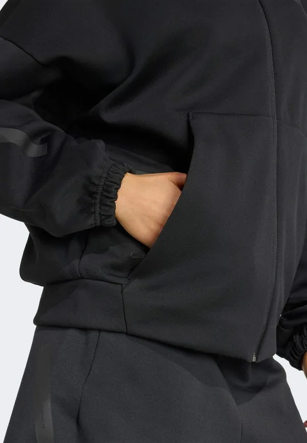 Толстовка на молнии zne Adidas Sportswear, Black — фото 4