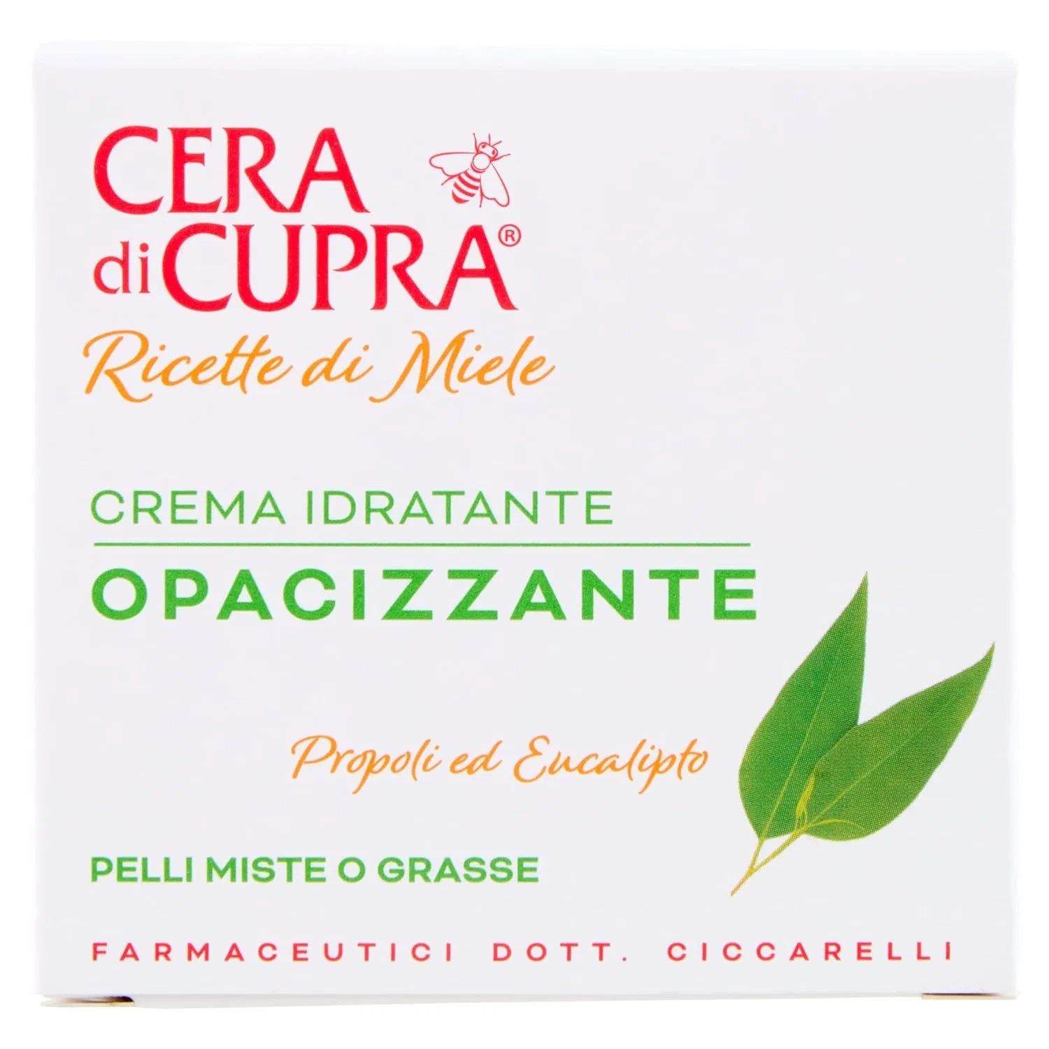 Крем для лица Cera Di Cupra — Матирующий увлажняющий Fresh and Light, 50 мл