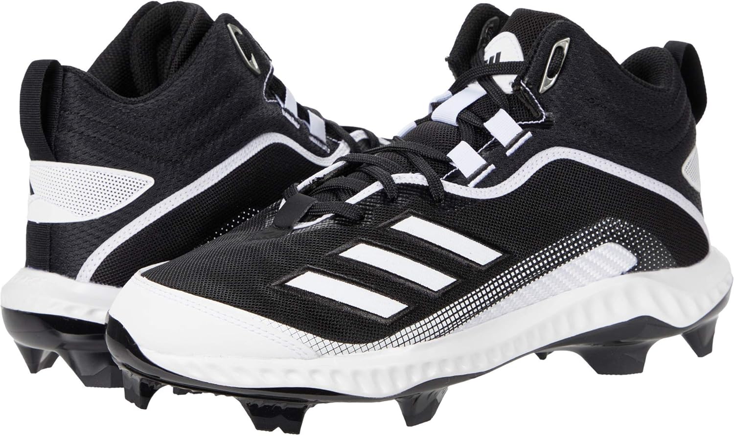 Мужские бейсбольные кроссовки Adidas FV9367, черно-белый — фото 2