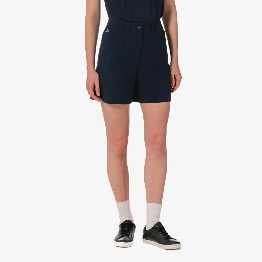 Бермуды женские Lacoste, базовые, тёмно-синие — фото 2